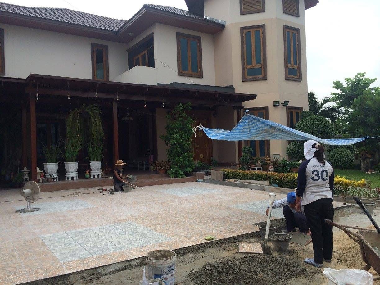 รีโนเวทโรงจอดรถและลานหน้าบ้าน รามอินทรา